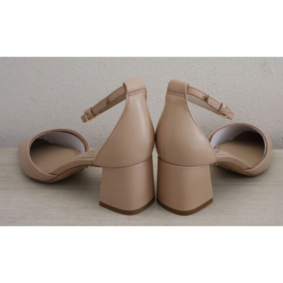 Aldo Women's Sz 6B Nude/Beige Uneral Strappy Block Heel Sandals - Picture 10 of 11